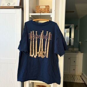 Van Heusen Dark Blue T-Shirt
